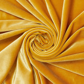 Sunbeam Gold —Stretch Velvet Fabric——90% Polyester, 10% Spandex— 60/61 Inches—20% Vertical